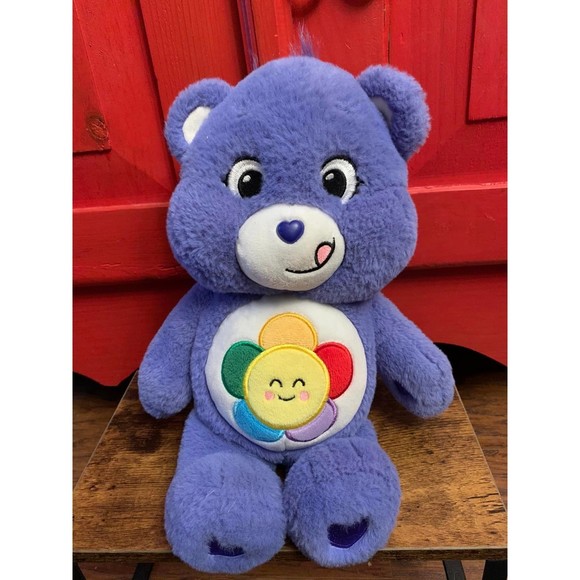 Care Bear Harmony Bear 11" Plush Unlock the Magic Rainbow SunShine Sun 2021 EUC - Picture 1 of 3